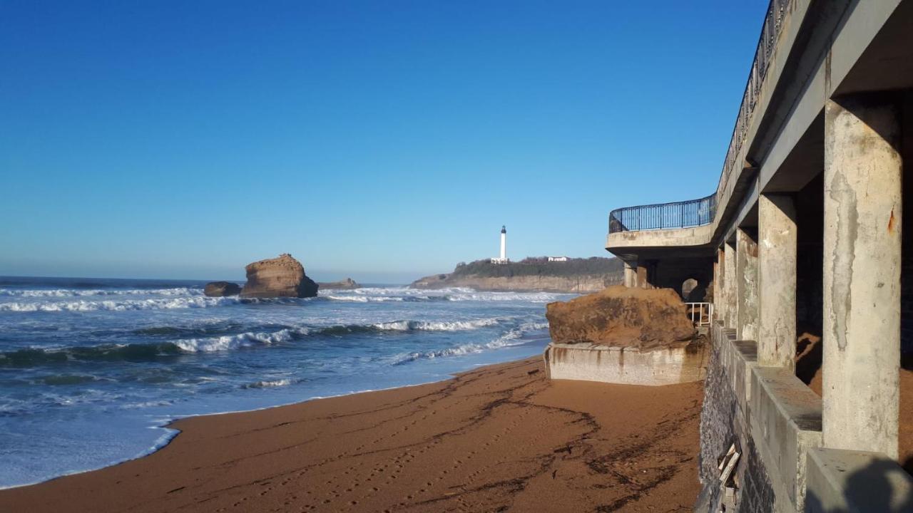 Studio Et Piscine Sur La Grande Plage Biarritz Exteriör bild