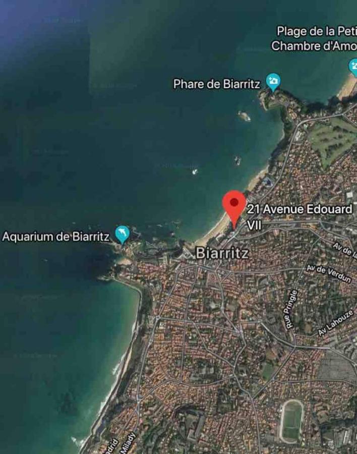 Studio Et Piscine Sur La Grande Plage Biarritz Exteriör bild
