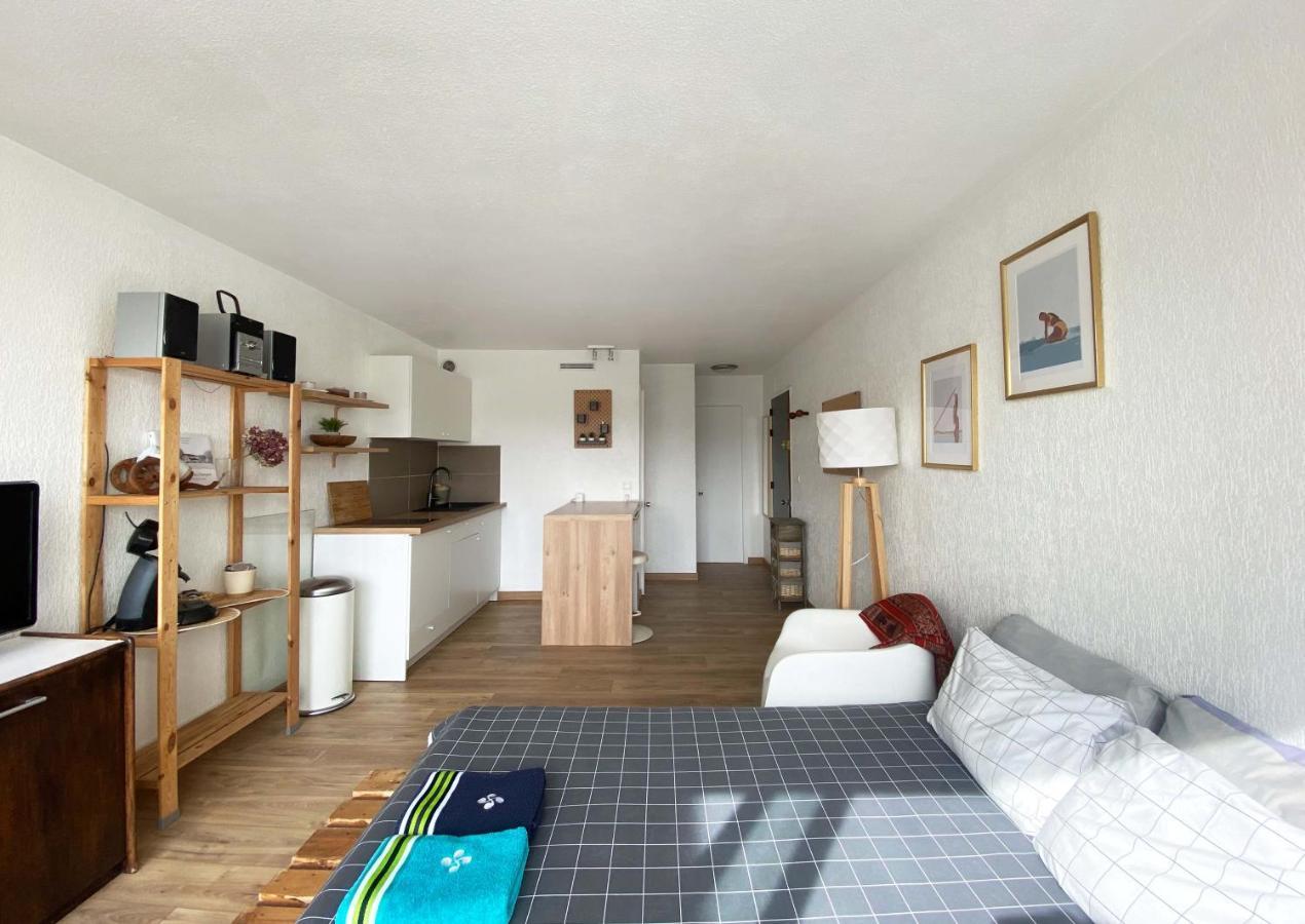 Studio Et Piscine Sur La Grande Plage Biarritz Exteriör bild