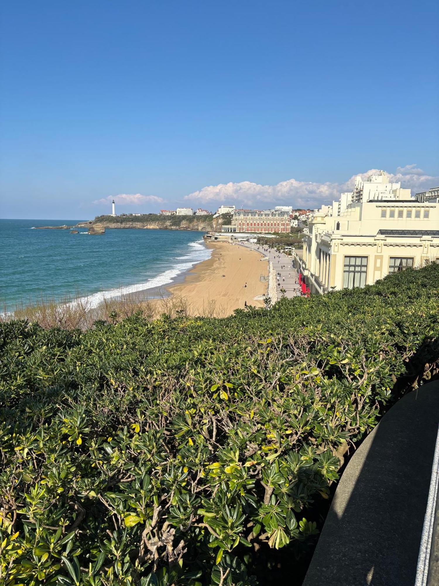 Studio Et Piscine Sur La Grande Plage Biarritz Exteriör bild